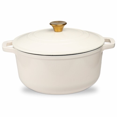 Taste of Home 7-Quart Enameled Cast Iron Dutch Oven with Grill Lid