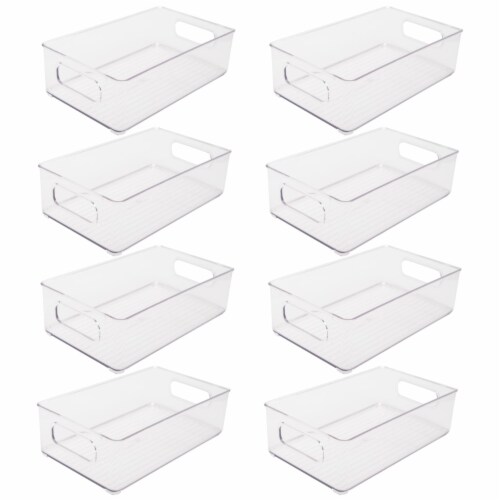 Lexi Home Veggie Acrylic Food Storage Container Organizer with Vented Lids 3-Pack