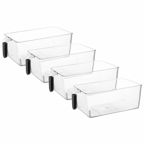 Large Acrylic Organizer Fridge Bin with Handle, 4 Pack, 4 Pack - Fry's Food  Stores