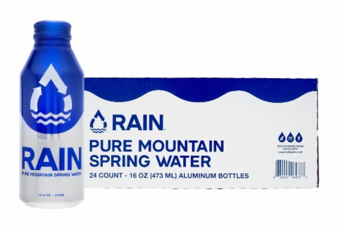 Rain® Pure Mountain Spring Water Perspective: front
