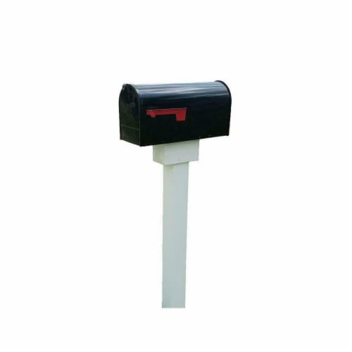 Handy Post HP-1W1 Sleeve Vinyl Mailbox, White Perspective: front