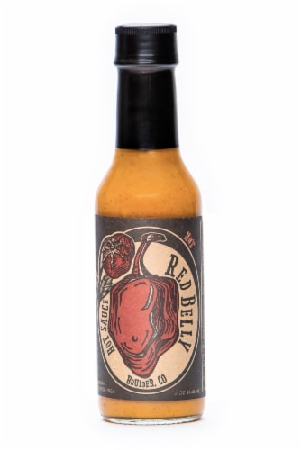 Green Belly Red Belly Cobanero Hot Sauce Perspective: front
