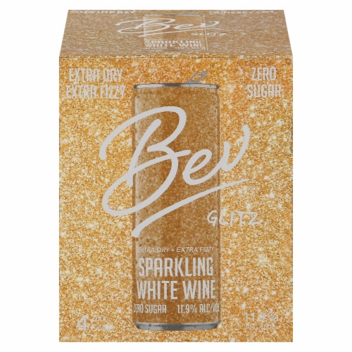 Bev Glitz White Blend California Sparkling Wine Perspective: front
