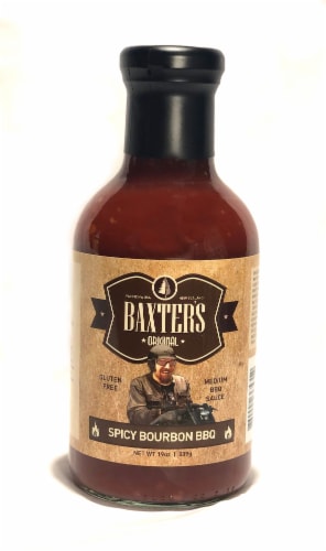 Baxter's Original Spicy Bourbon BBQ Sauce Perspective: front