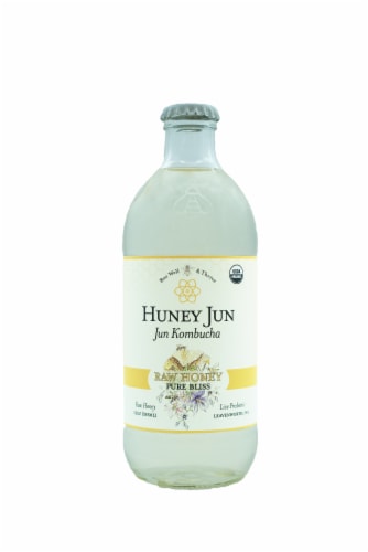 Huney Jun Raw Honey Kombucha Perspective: front