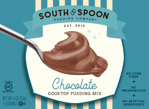 South & Spoon Chocolate Pudding Mix Perspective: front
