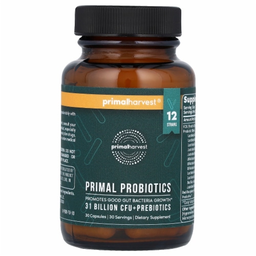 Primal Harvest PREbiotics and PRObiotics for Women & Men 12 Dynamic Strains Perspective: front