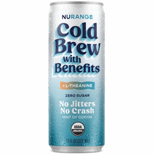 NuRange Coffee Zero Sugar Cold Brew Coffee+ Perspective: front