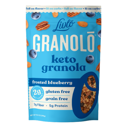 Livlo Granolo™ Keto Frosted Blueberry Granola Perspective: front