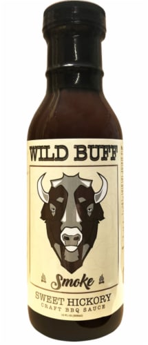 Wild Buff Smoke Sweet Hickory Craft BBQ Sauce Perspective: front