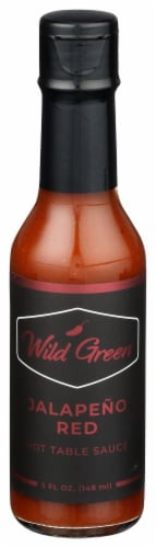 Wild Green Jalapeno Red Hot Table Sauce Perspective: front