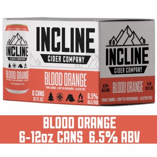 Incline Cider Company Blood Orange Craft Cider Perspective: front
