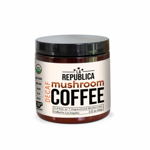 Mushroom Instant Coffee Decaf 30 Day Perspective: front