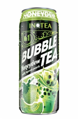 Inotea Honeydew Bubble Tea Can Perspective: front