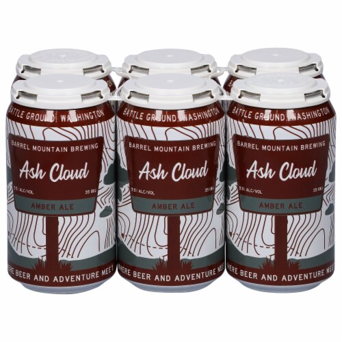 Barrel Mountain Brewing Ash Cloud Amber Ale Perspective: front