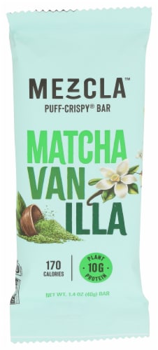 Mezcla™ Matcha Vanilla Puff-Crispy® Bar Perspective: front