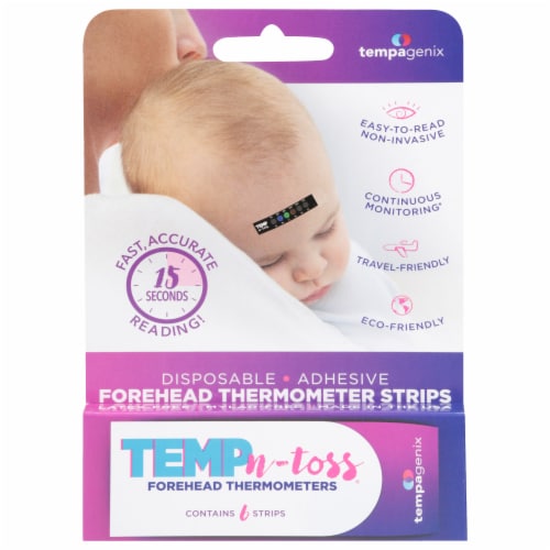 Tempagenix Temp-n-Toss® Forehead Thermometer Strips Perspective: front
