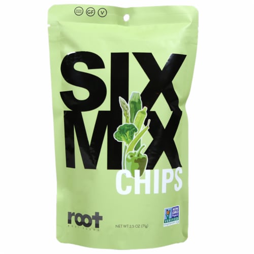 Root Foods Natural Veggie SixMix Chips Perspective: front