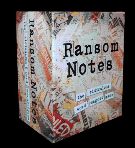 Charty Party Ransom Notes Board Game Perspective: front