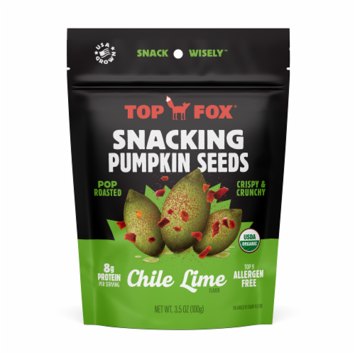 Pop Roasted Chile Lime Pumpkin Seeds Perspective: front