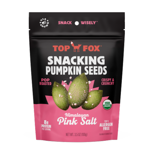 Top Fox® Pop-Roasted Himalayan Salt Pumpkin Seeds Perspective: front