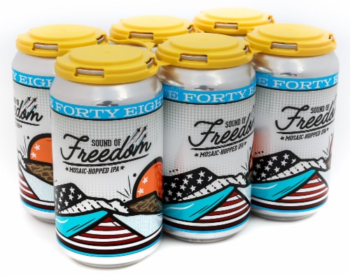 State 48 Brewery Sound of Freedom Mosaic-Hopped IPA, 6 cans / 12