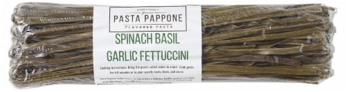 Pasta Pappone Spinach Basil Garlic Fettuccini Perspective: front
