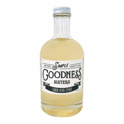 Simple Goodness Sisters Lemon Herb Drink Syrup Perspective: front