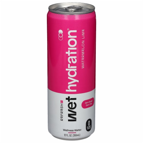 Wet Hydration® Watermelon Lime Electrolyte Beverage Perspective: front