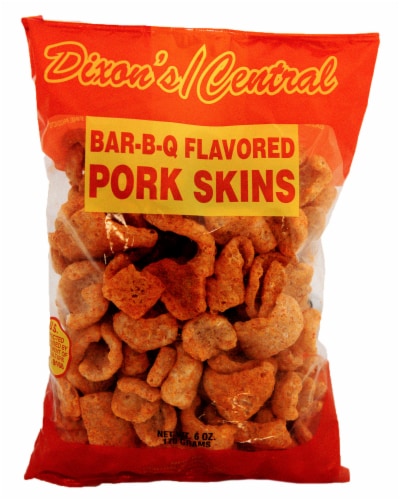 Dixon's Central BBQ Flavored Pork Skins Perspective: front