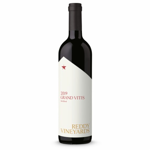 Reddy Vineyards Grand Vitis Red Blend Texas Red Wine Perspective: front