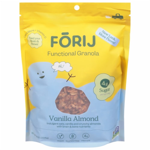 Forij Vanilla Almond Functional Granola Perspective: front