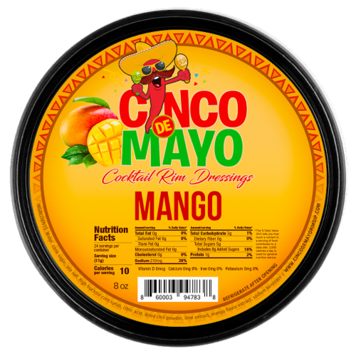 Cinco de Mayo Rim Dip Mango Rim Dressing Perspective: front