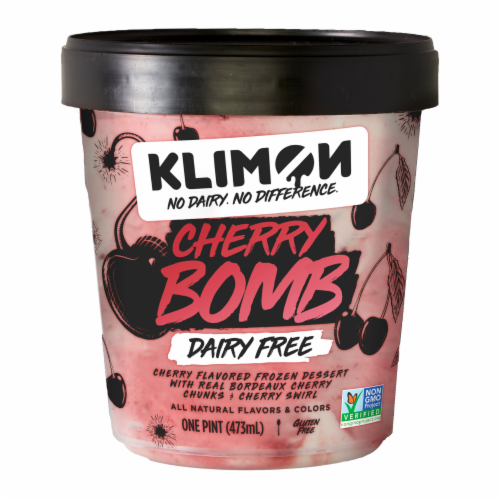 Klimon Cherry Bomb Dairy Free Frozen Dessert Perspective: front