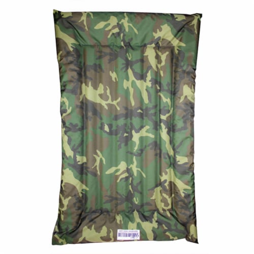 The Better Options Company Camo Lazy Dog Pool Lounger and Lake Raft Float, Large Perspective: front