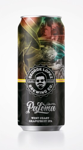 George Lopez Brewing Co. Paloma Grapefruit IPA Perspective: front