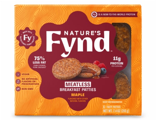 Nature's Fynd™ Maple Meatless Breakfast Patties Perspective: front