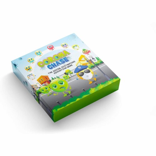 Glixgame 860004118022 Covid 19 Corona Chase the Social Distancing Board Game, Multi Color Perspective: front