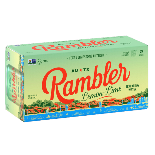 Rambler Lemon-Lime Sparkling Water Perspective: front