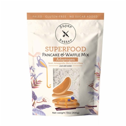 Super Batter Superfood Adaptogen Pancake & Waffle Mix Perspective: front