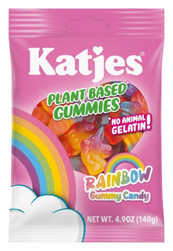 Katjes® Plant Based Rainbow Gummies Candy Bag Perspective: front