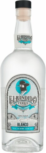 El Bandido Yankee Blanco Tequila Perspective: front