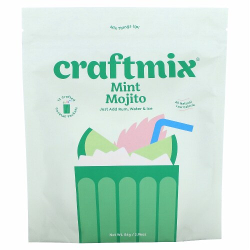 Craftmix Mint Mojito Cocktail Mixer Perspective: front
