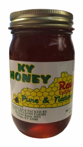 Kentucky Honey Raw Unfiltered Natural Honey Perspective: front