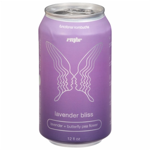 Kommunity Kombucha Lavender Butterfly Kombucha Perspective: front