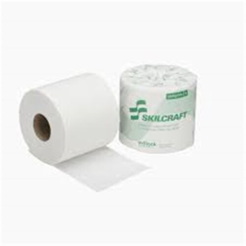 NIB & NISH 6912276 2-ply Toilet Tissue - White Perspective: front