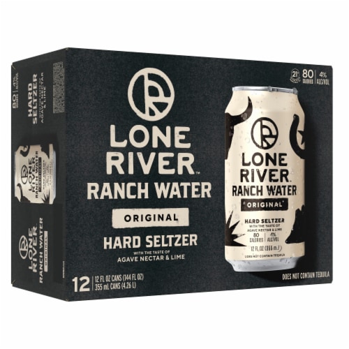 Lone River Ranch Water Original Hard Seltzer Perspective: front