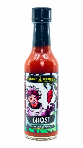Freaky Ferments Ghost Pepper Hot Sauce Perspective: front