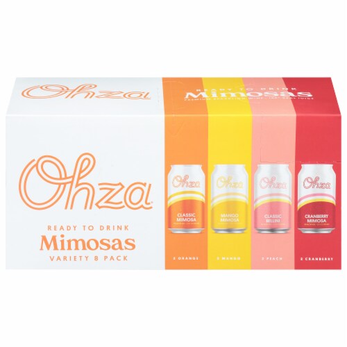 ohza® Mimosa Canned Variety Pack Perspective: front