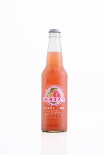 Agua Dulce Guava Lime Sparkling Fruit Beverage Perspective: front